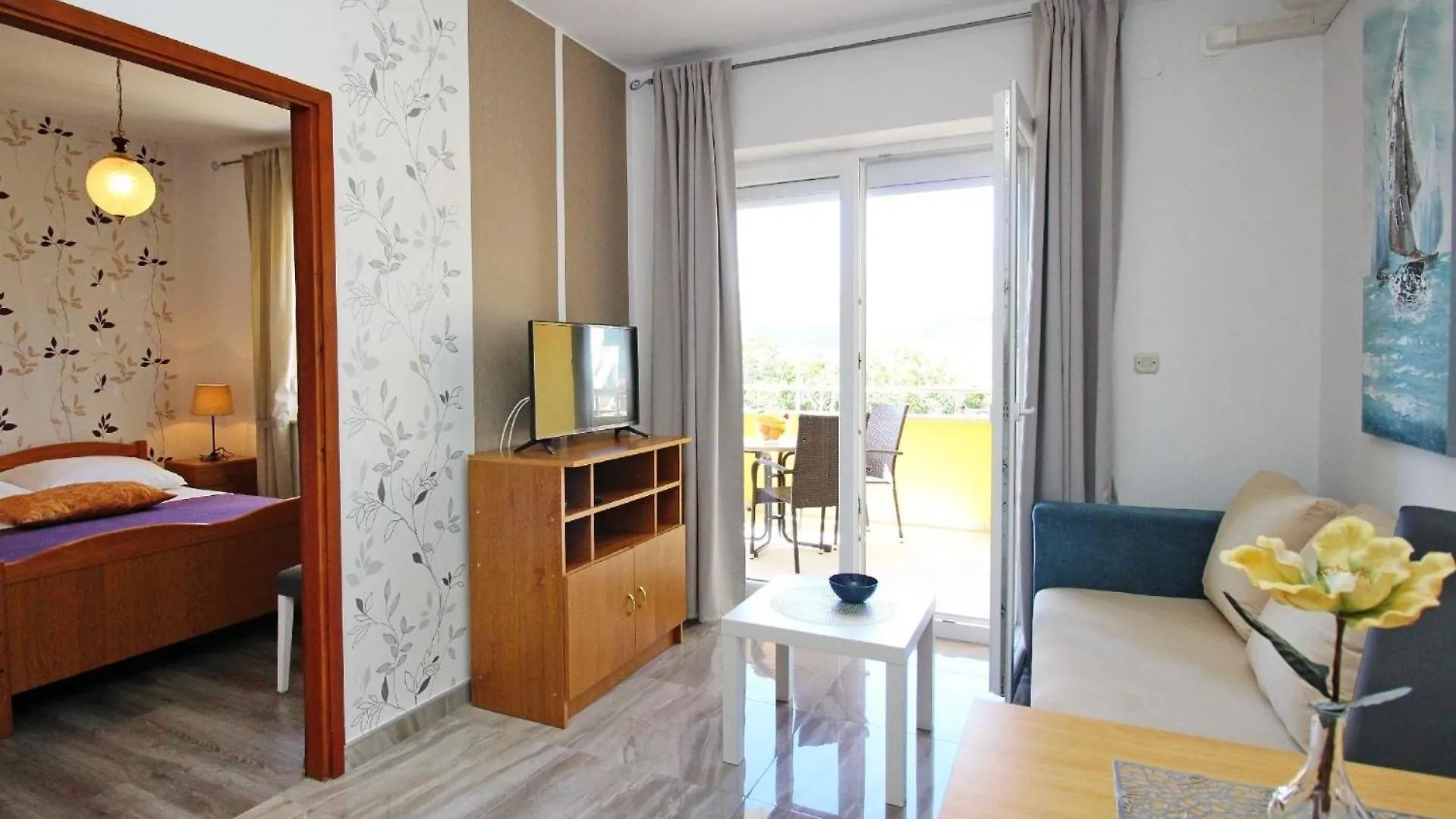 באסקה Modern Eingerichtete Apartment Fuer 4 Personen, Klimatisiert, Freie Parkplatz Und Wi-Fi, Grillmoegligkeit קרואטיה